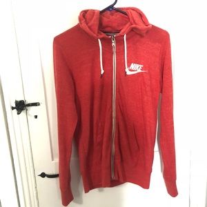 Nike hoodie red women’s M